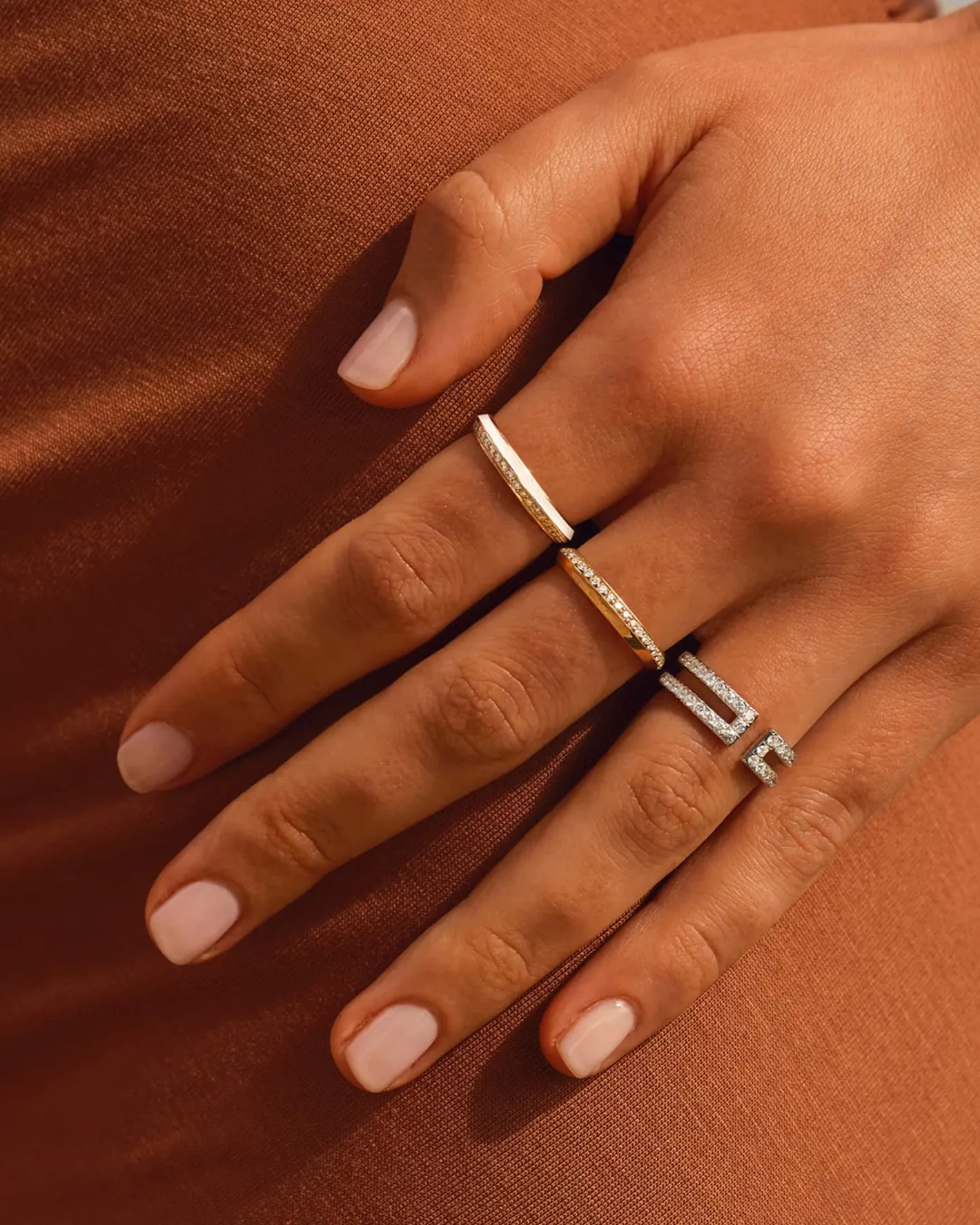 Bague Ariane Tilt Laque 3 mm^GEMMYO Online