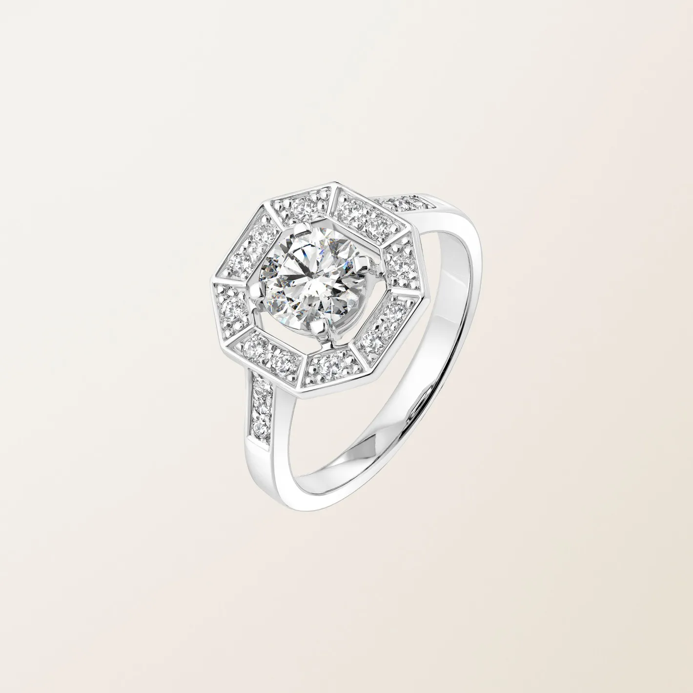 Bague Art Déco Rond 6 mm^GEMMYO Clearance