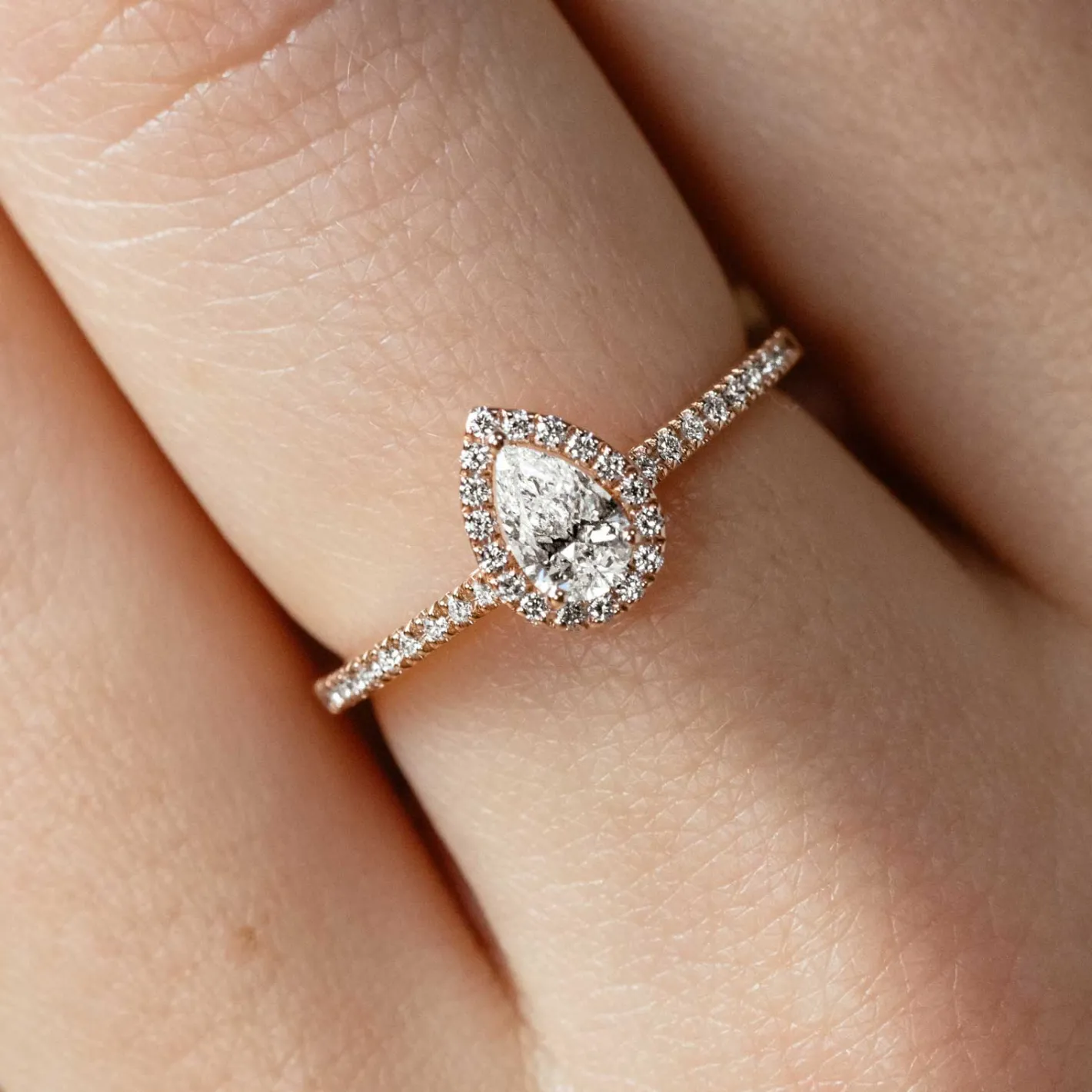 Bague Baby Rétromantique Poire Pavée^GEMMYO Hot