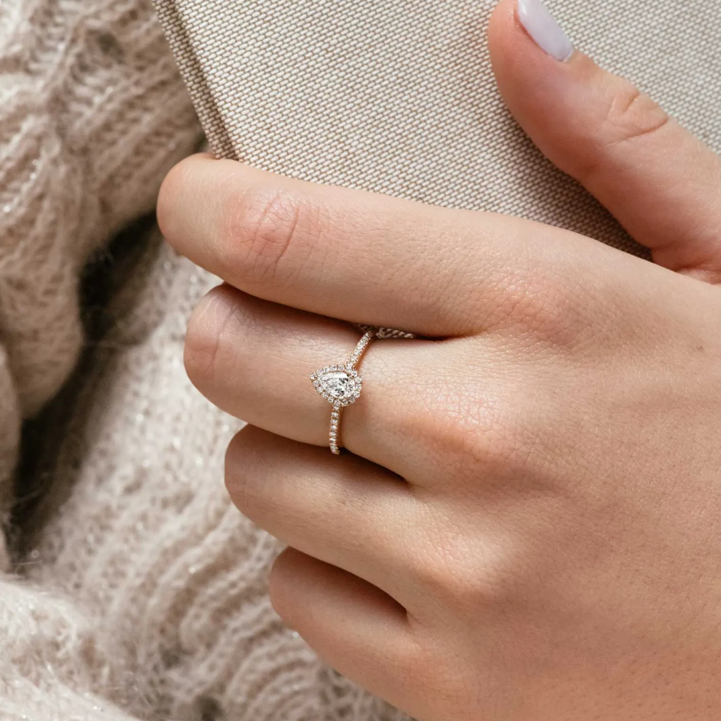 Bague Baby Rétromantique Poire Pavée^GEMMYO Hot