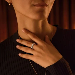 Bague Entaille M Pavée^GEMMYO Online