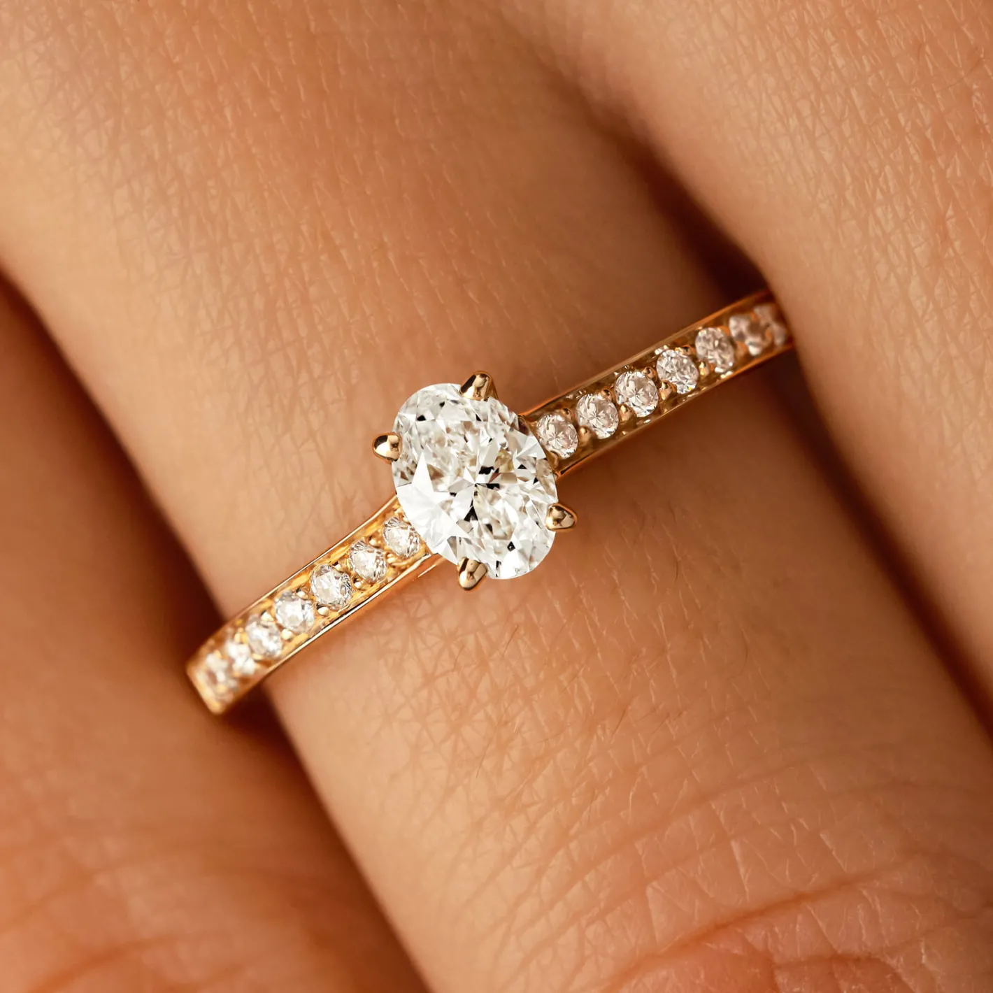 Bague Lady Ovale Pavée^GEMMYO Clearance
