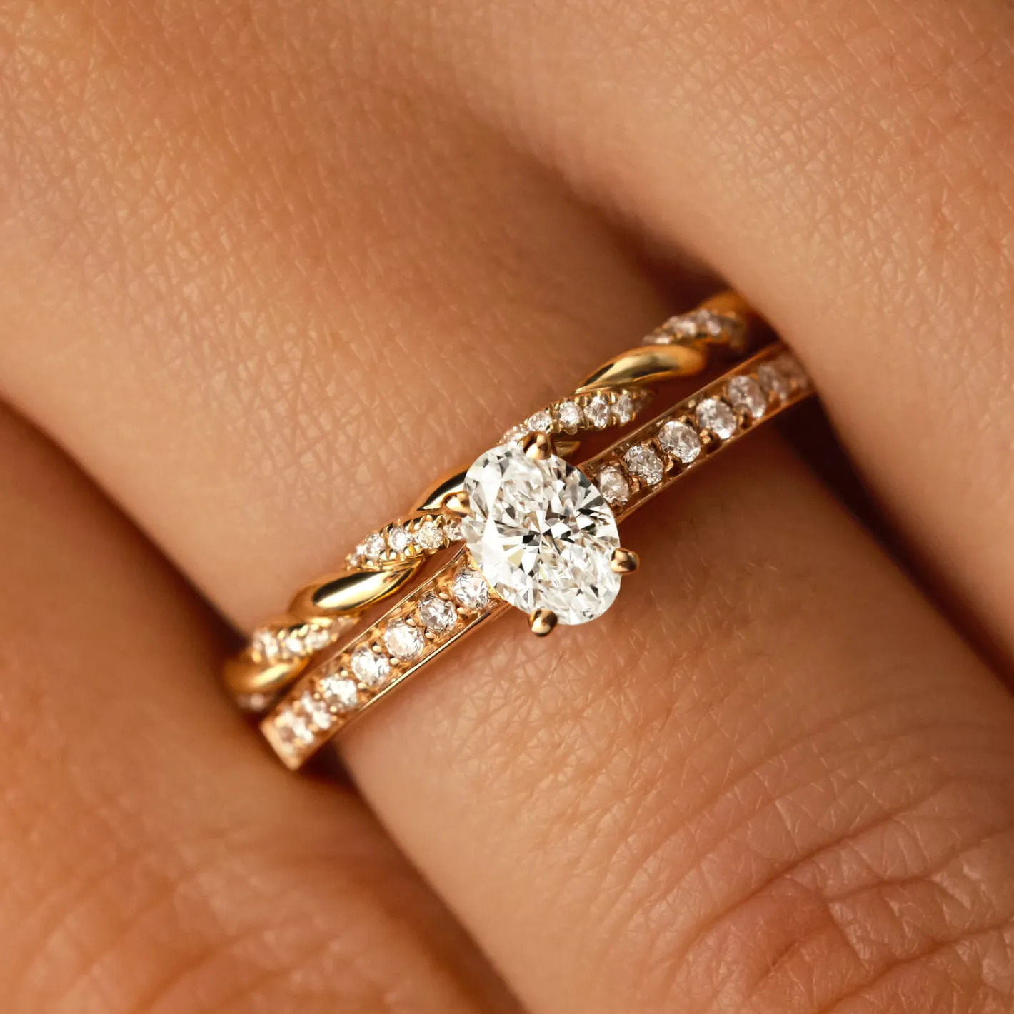 Bague Lady Ovale Pavée^GEMMYO Clearance