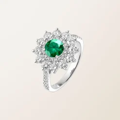 Bague Lefkos 6 mm Pavée^GEMMYO Fashion