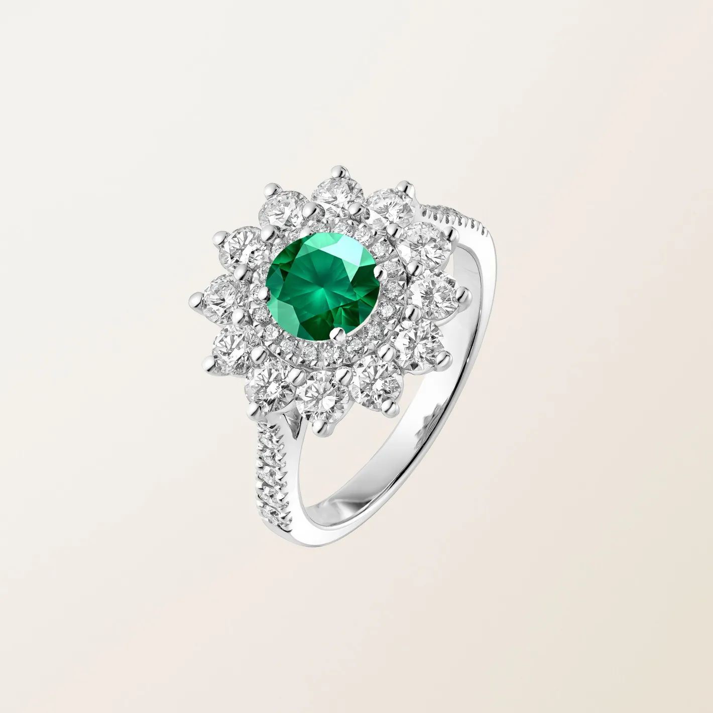 Bague Lefkos 6 mm Pavée^GEMMYO Fashion
