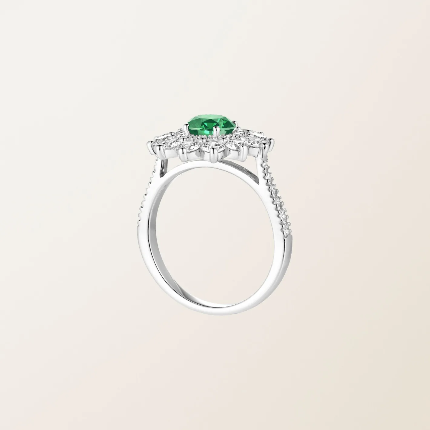 Bague Lefkos 6 mm Pavée^GEMMYO Fashion