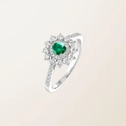 Bague Lefkos 4 mm Pavée^GEMMYO Hot