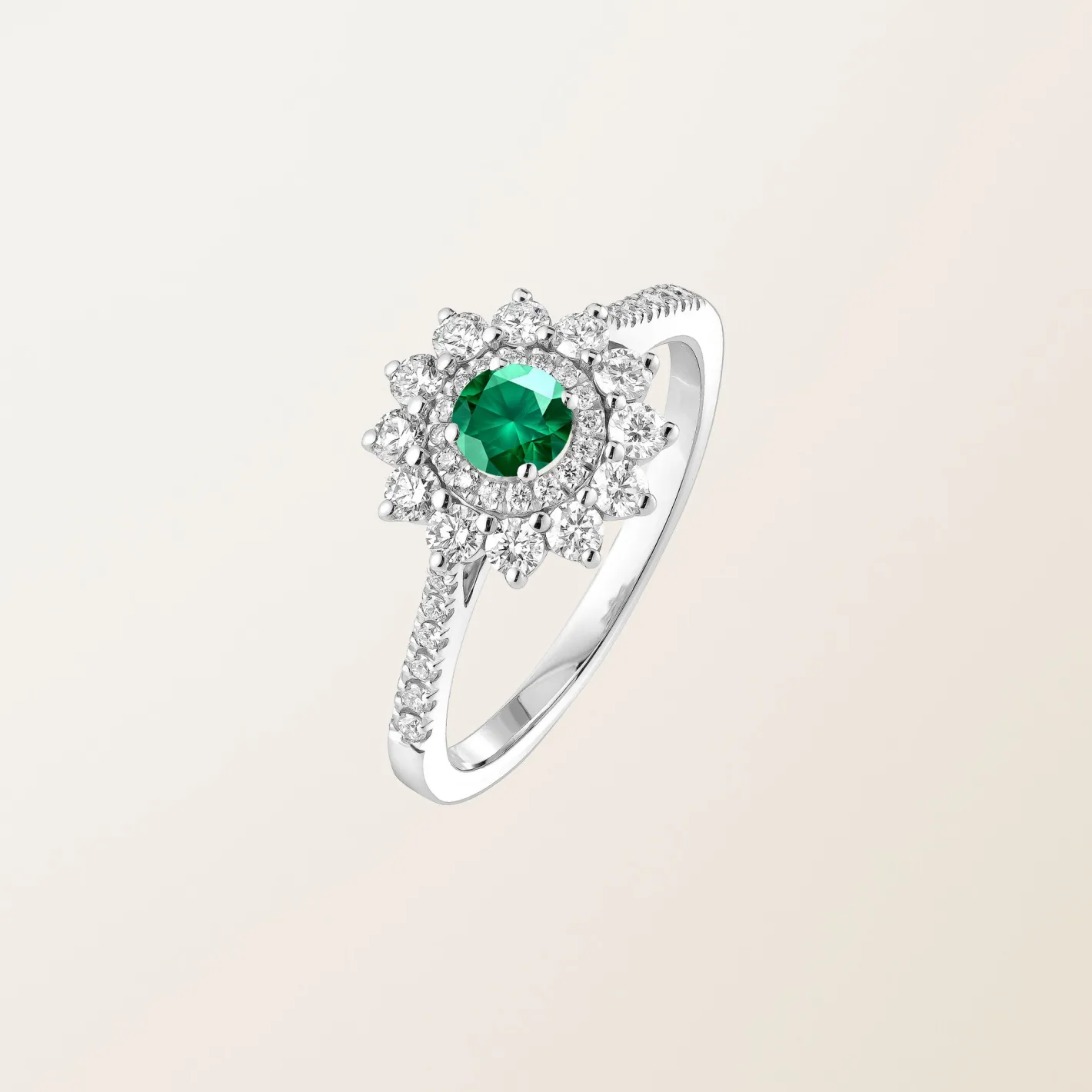 Bague Lefkos 4 mm Pavée^GEMMYO Hot