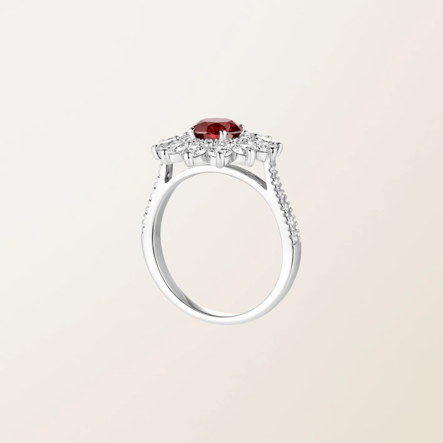Bague Lefkos 6 mm Pavée^GEMMYO Best