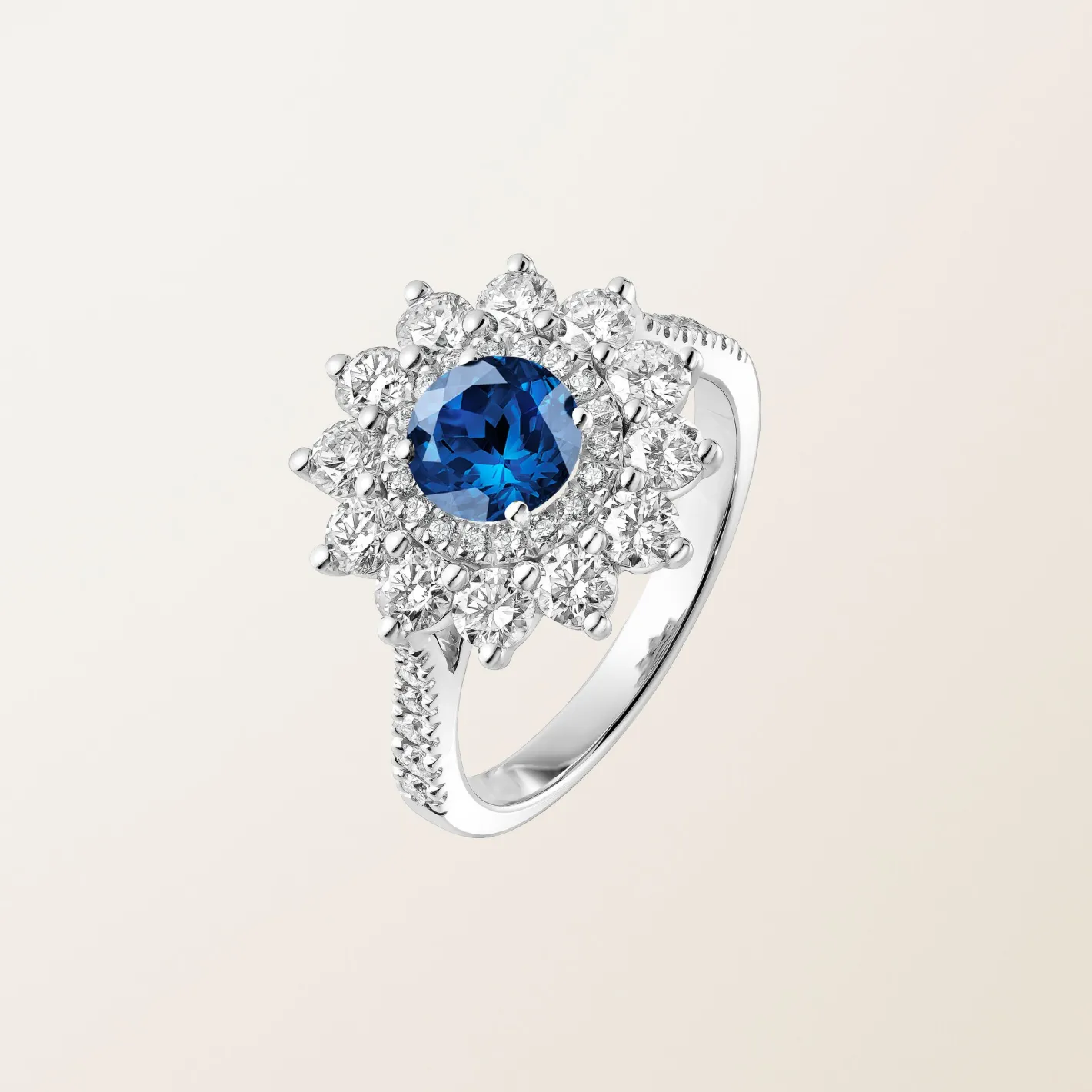 Bague Lefkos 6 mm Pavée^GEMMYO Outlet