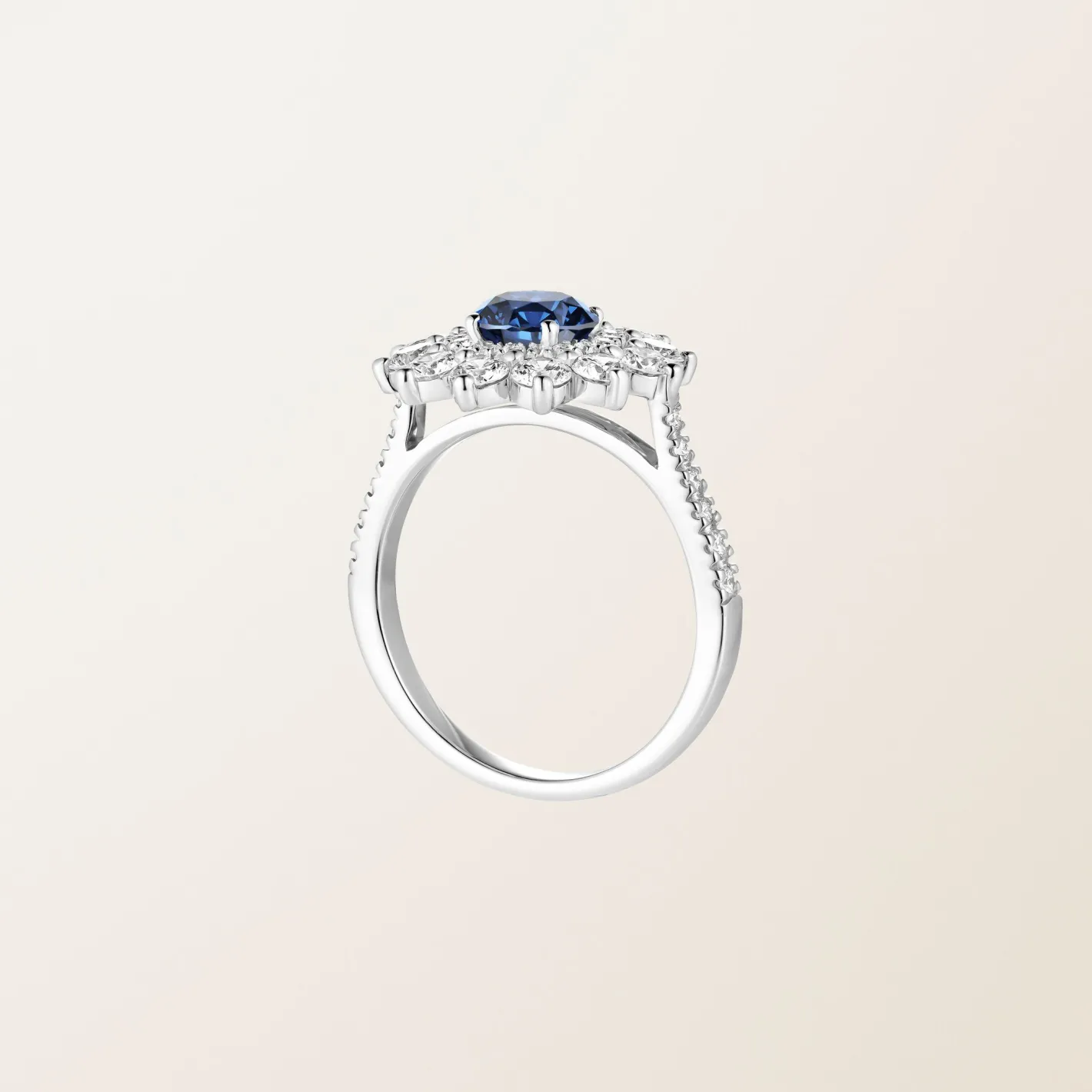Bague Lefkos 6 mm Pavée^GEMMYO Outlet