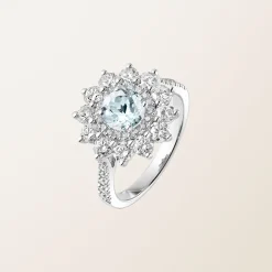 Bague Lefkos 6 mm Pavée^GEMMYO Online
