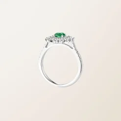 Bague Lefkos 5 mm Pavée^GEMMYO Discount