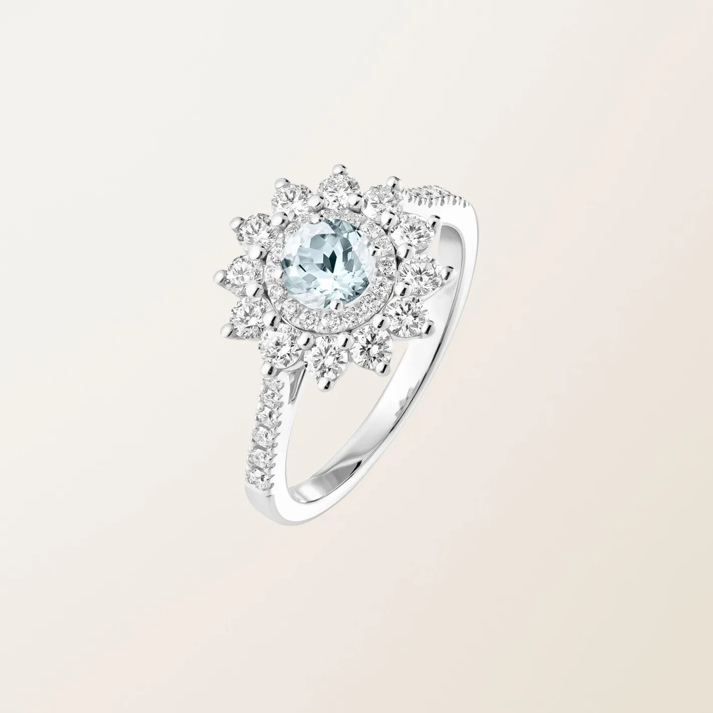 Bague Lefkos 5 mm Pavée^GEMMYO Best