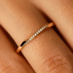 Bague Mathurins 2 mm Pavée^GEMMYO New