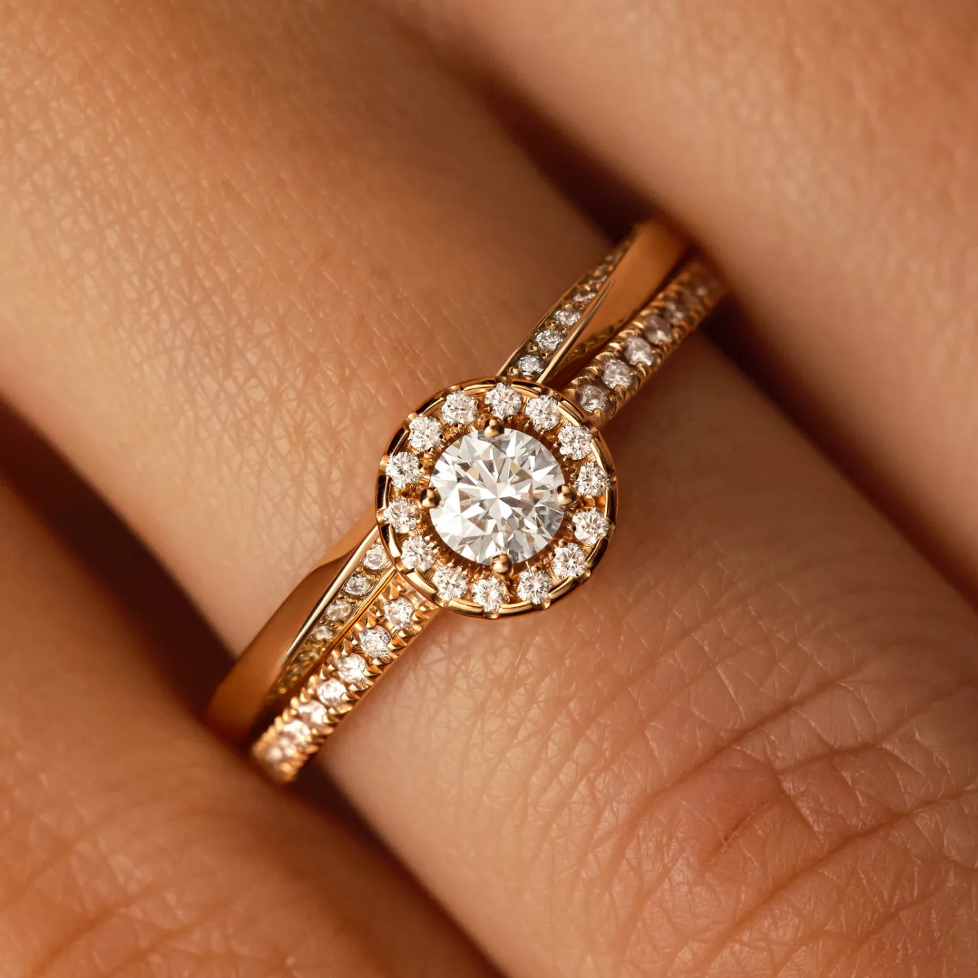 Bague Mathurins 2 mm Pavée^GEMMYO New