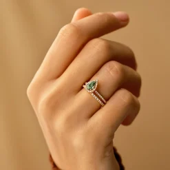 Bague Rétromantique Poire Pavée^GEMMYO Outlet