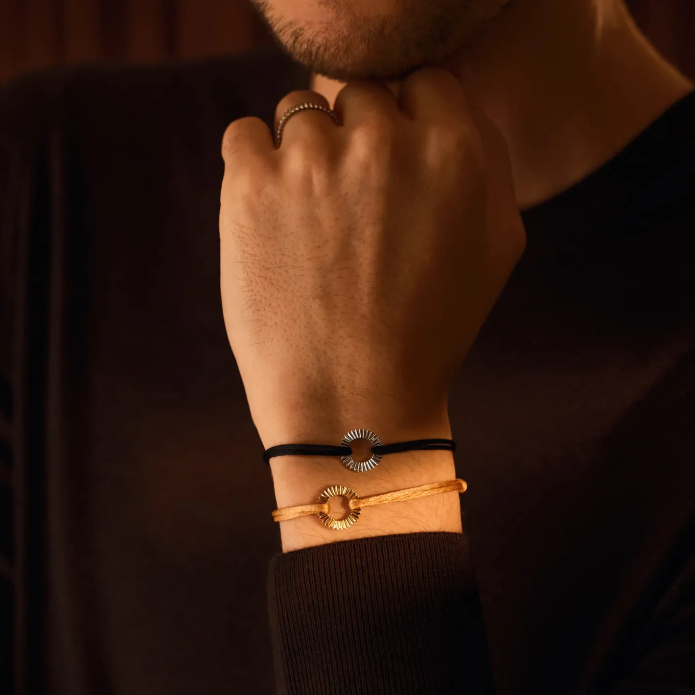 Bracelet cordon Entaille Rayons^GEMMYO New