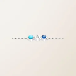 Bracelet rama Trio Bleu^GEMMYO New