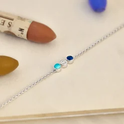 Bracelet rama Trio Bleu^GEMMYO New